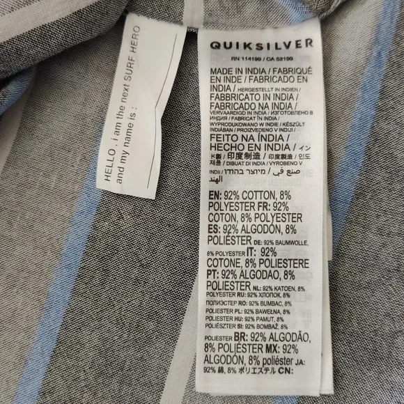 170. Quiksilver Cali Sunrise Woven Top | Color: Black Cali Sunrise - Picture 9 of 10